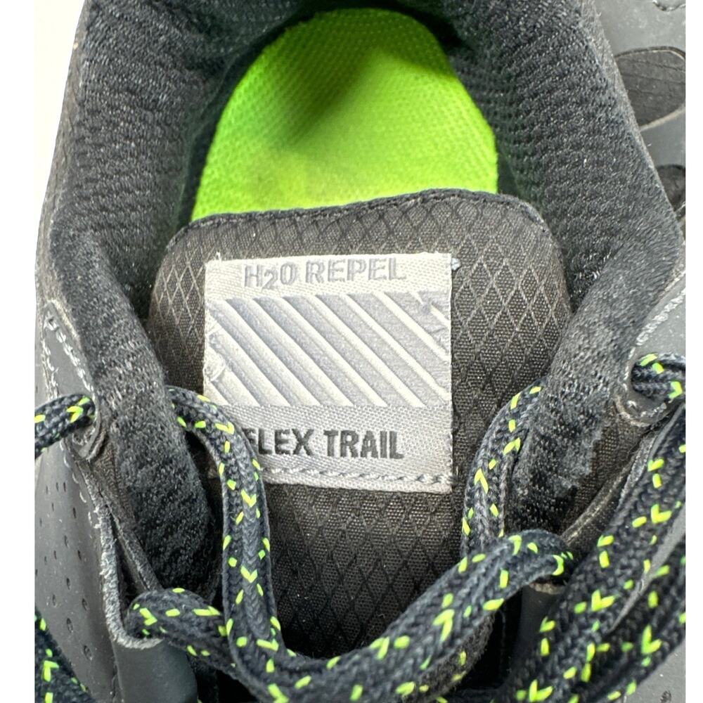Nike Flex Trail H2O Repel Mens Running Shoes Black Lime Green 538552-001 Size 10 - Picture 6 of 7